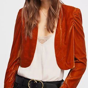 Free People Antuanette Velvet Bolero
